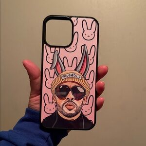 Pink Bad Bunny iPhone Case